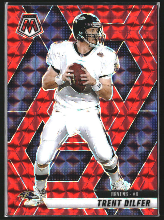 Trent Dilfer 2025 Panini Mosaic 98 Mosaic Red Baltimore Ravens