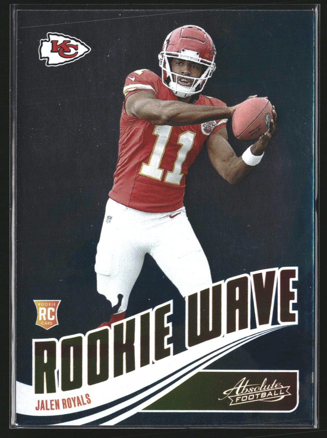 Jalen Royals 2025 Panini Absolute RW-JRS Rookie Wave Kansas City Chiefs