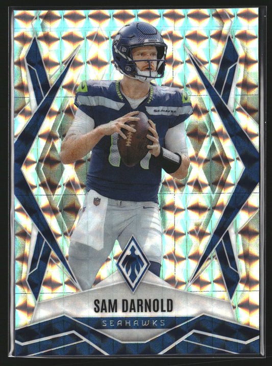 Sam Darnold 2025 Panini Phoenix 49 Pyramids Prizm SN Seattle Seahawks