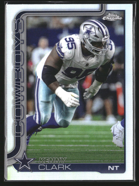 Kenny Clark 2025 Topps Chrome 73 Refractor Dallas Cowboys
