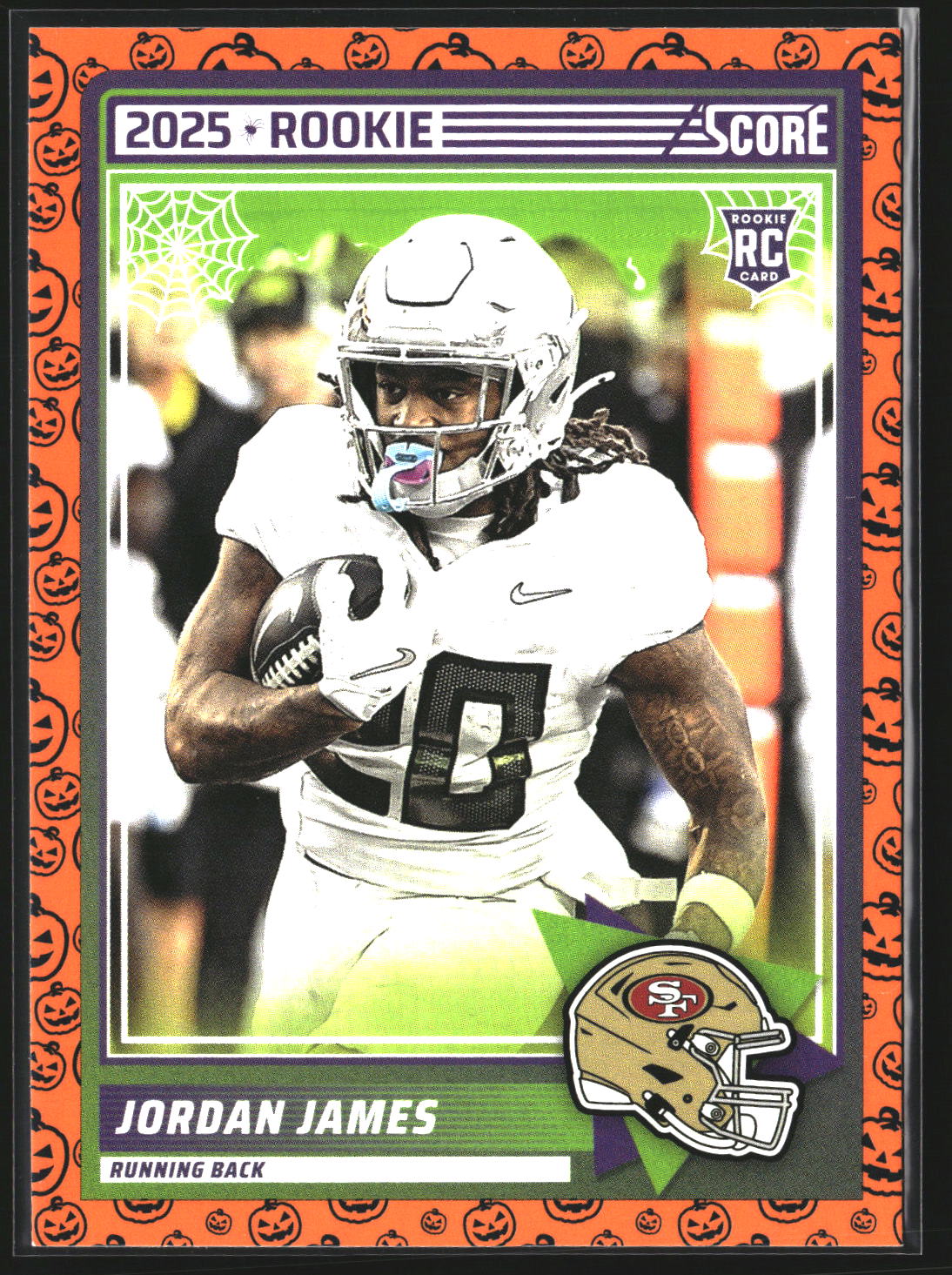 Jordan James 2025 Score-A-Treat 47 RC RC San Francisco 49ers