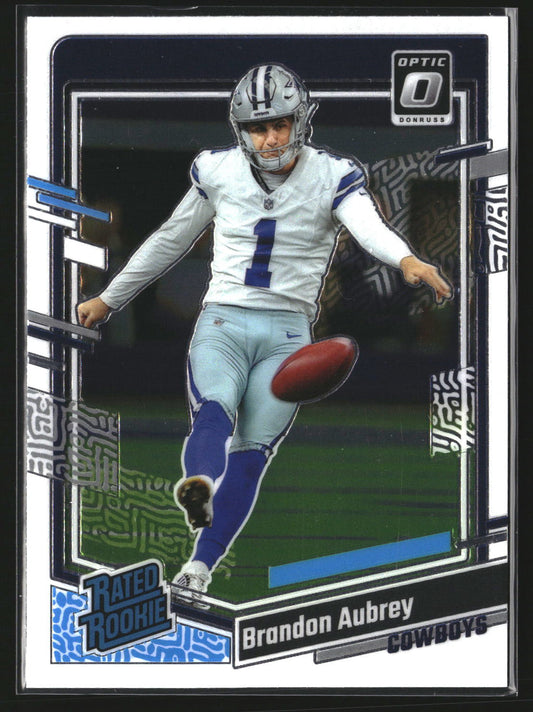 Brandon Aubrey 2023 Donruss Optic 226 RC RC Dallas Cowboys