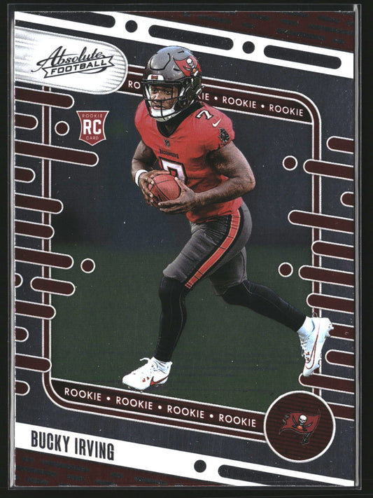 Bucky Irving 2024 Panini Absolute 186 Retail RC RC Tampa Bay Buccaneers