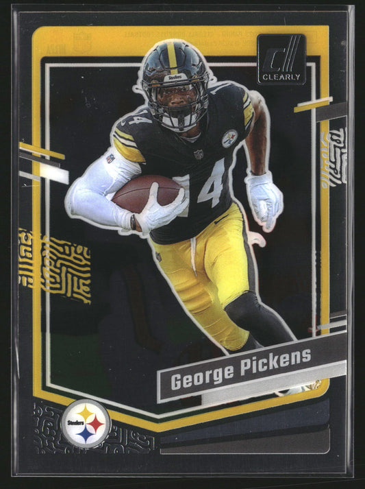 George Pickens 2023 Clearly Donruss 41 Pittsburgh Steelers