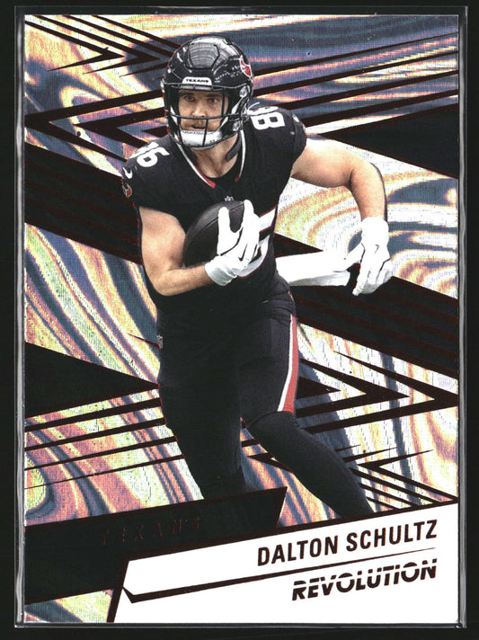 Dalton Schultz 2025 Panini Revolution 55 Red Swirl Houston Texans