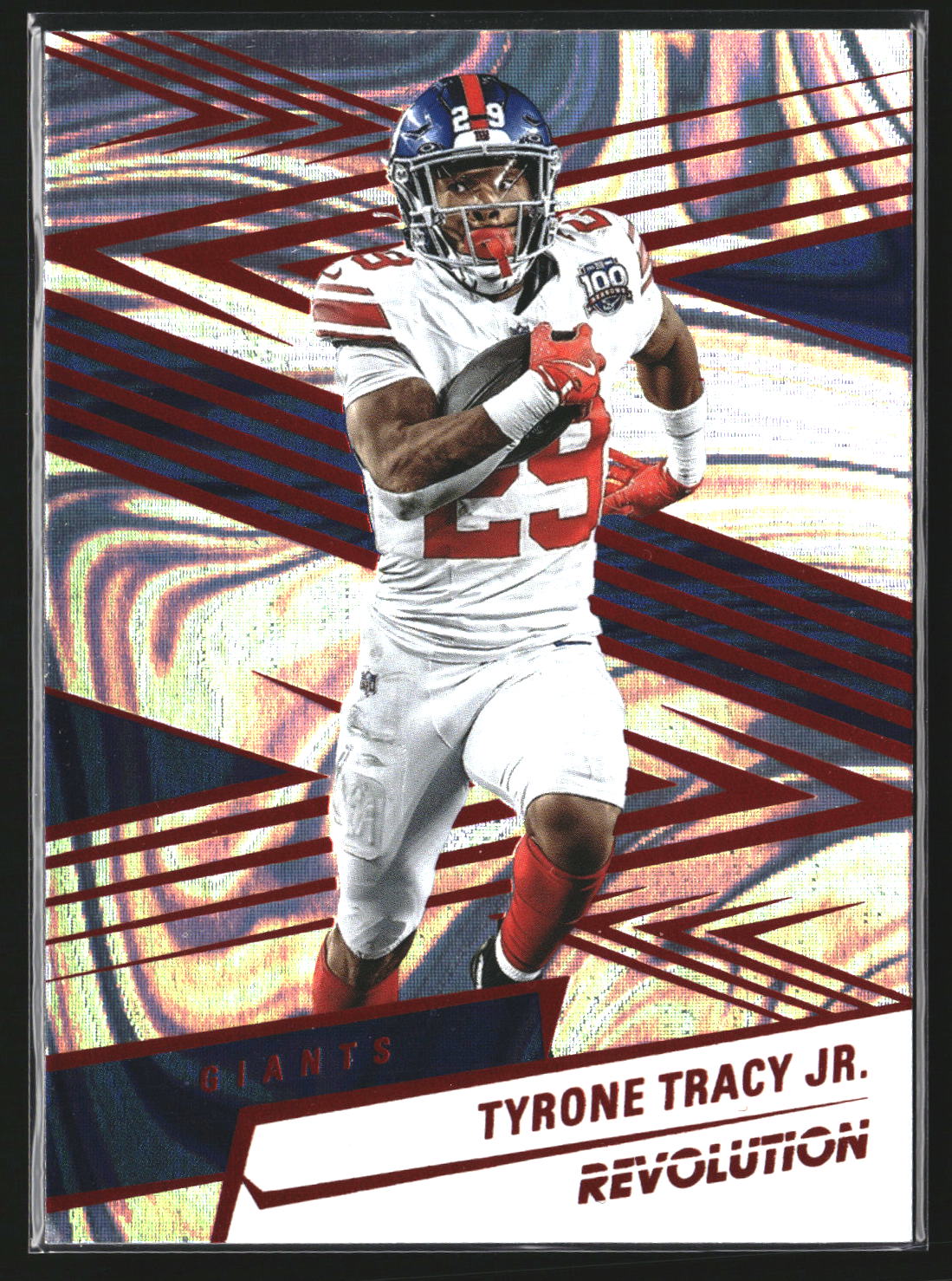 Tyrone Tracy Jr. 2025 Panini Revolution 148 Red Swirl New York Giants
