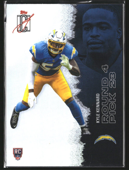 Kyle Kennard 2025 Topps Signature Class 213 Chrome RC RC Los Angeles Chargers