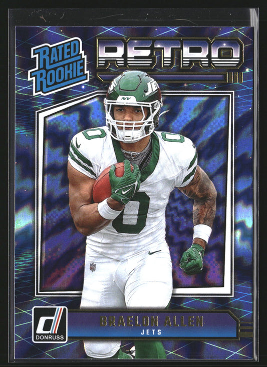 Braelon Allen 2024 Donruss 20 Rated Rookies Retro New York Jets