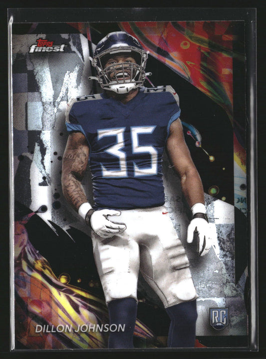 Dillon Johnson 2024 Finest 172 RC RC Tennessee Titans