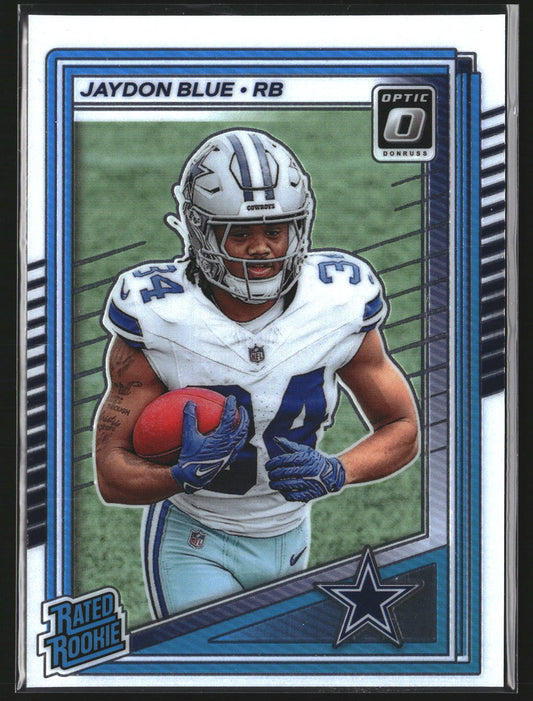 Jaydon Blue 2025 Donruss Optic 242 RC RC Dallas Cowboys