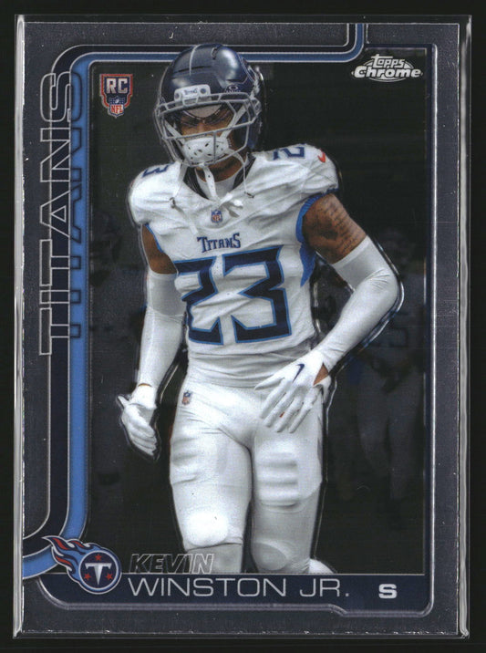 Kevin Winston Jr. 2025 Topps Chrome 375 RC RC Tennessee Titans
