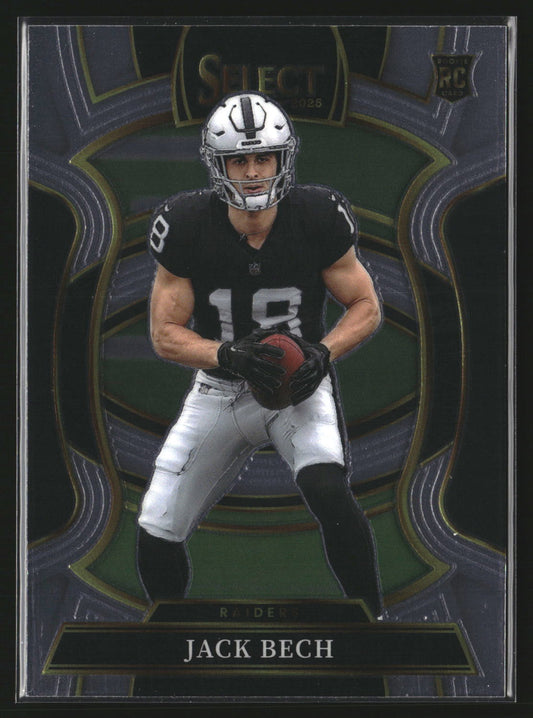 Jack Bech 2025 Panini Select 6 RC RC Las Vegas Raiders