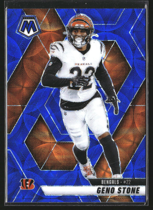 Geno Stone 2025 Panini Mosaic 186 Blue Scope Cincinnati Bengals