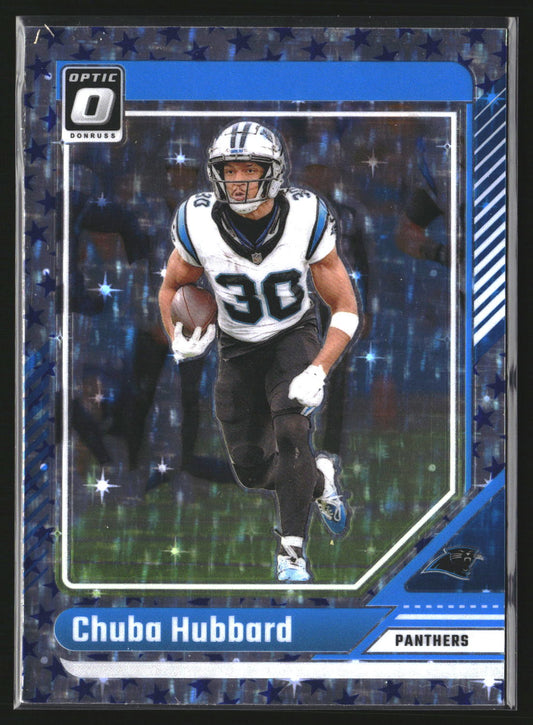 Chuba Hubbard 2024 Donruss Optic 28 Stars Carolina Panthers