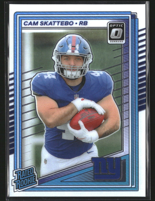 Cam Skattebo 2025 Donruss Optic 228 RC RC New York Giants