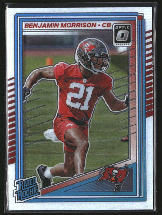 Benjamin Morrison 2025 Donruss Optic 236 RC RC Tampa Bay Buccaneers