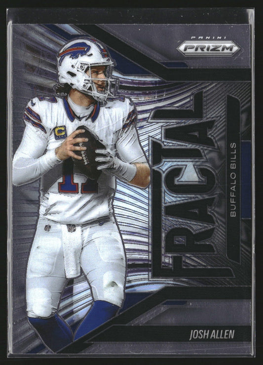 Josh Allen 2025 Panini Prizm 14 Fractal Buffalo Bills