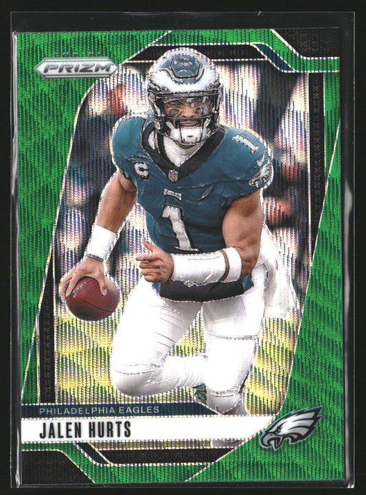 Jalen Hurts 2024 Panini Prizm 231 Green Wave Philadelphia Eagles