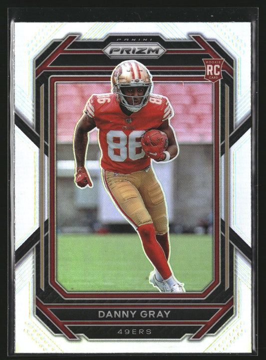 Danny Gray 2022 Panini Prizm 335 Silver RC RC San Francisco 49ers