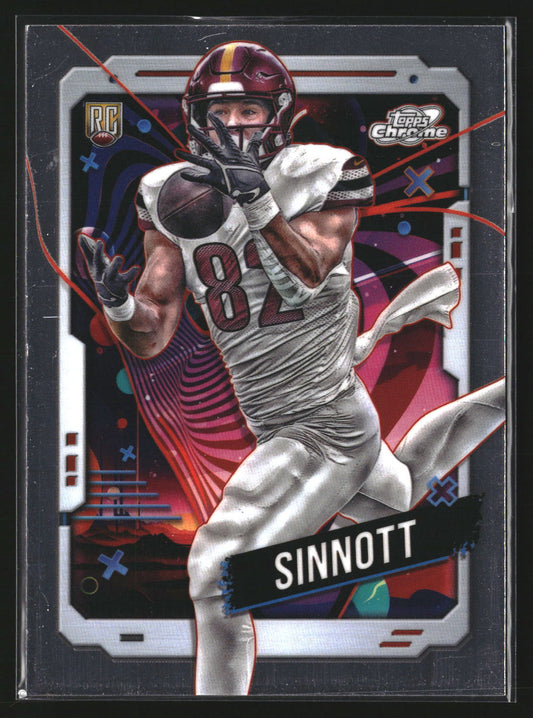 Ben Sinnott 2024 Topps Chrome Cosmic 199 RC RC Washington Commanders