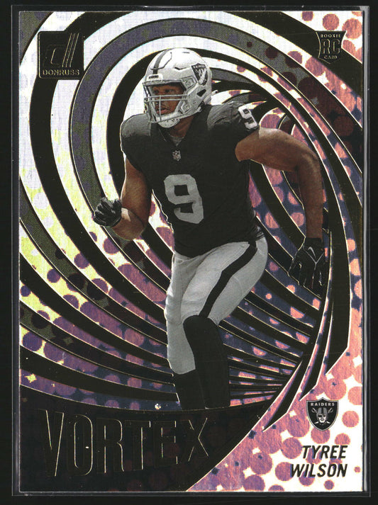 Tyree Wilson 2023 Donruss VOR-20 Vortex Las Vegas Raiders