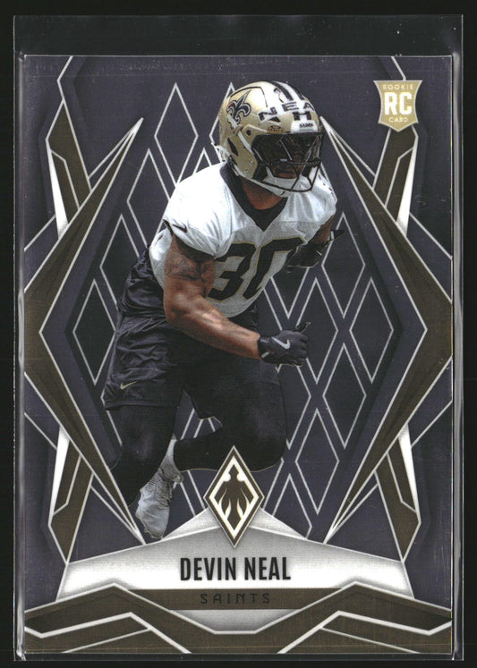 Devin Neal 2025 Panini Phoenix 207 RC RC New Orleans Saints