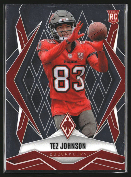 Tez Johnson 2025 Panini Phoenix 166 RC RC Tampa Bay Buccaneers
