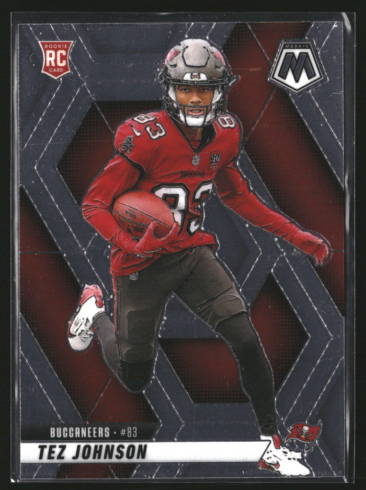 Tez Johnson 2025 Panini Mosaic 316 RC RC Tampa Bay Buccaneers