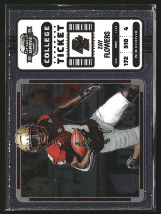 Zay Flowers 2023 Panini Chronicles Draft Picks 12 Contenders Optic