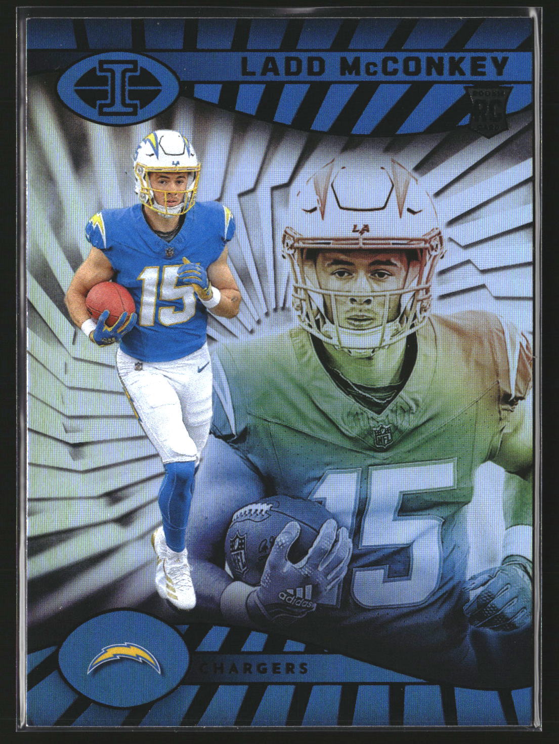 Ladd McConkey 2024 Panini Illusions 51 Retail RC RC Los Angeles Chargers