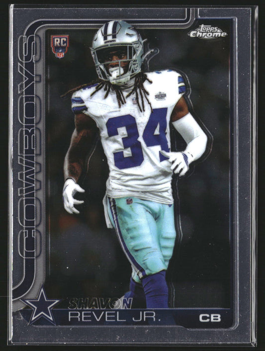 Shavon Revel Jr. 2025 Topps Chrome 301 RC RC Dallas Cowboys