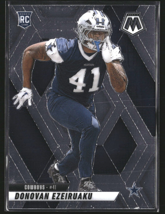 Donovan Ezeiruaku 2025 Panini Mosaic 337 RC RC Dallas Cowboys