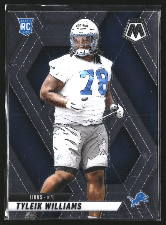 Tyleik Williams 2025 Panini Mosaic 397 RC RC Detroit Lions