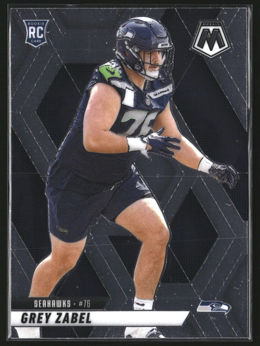 Grey Zabel 2025 Panini Mosaic 328 RC RC Seattle Seahawks