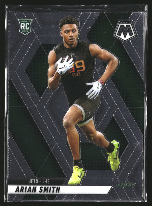 Arian Smith 2025 Panini Mosaic 399 RC RC New York Jets