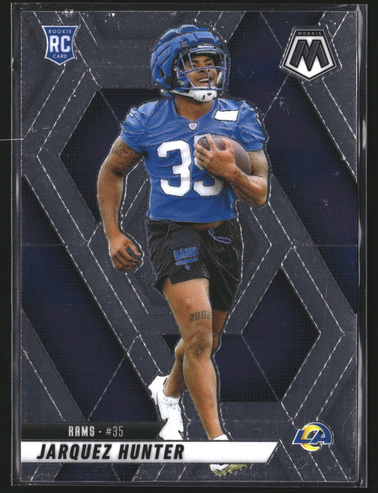Jarquez Hunter 2025 Panini Mosaic 380 RC RC Los Angeles Rams