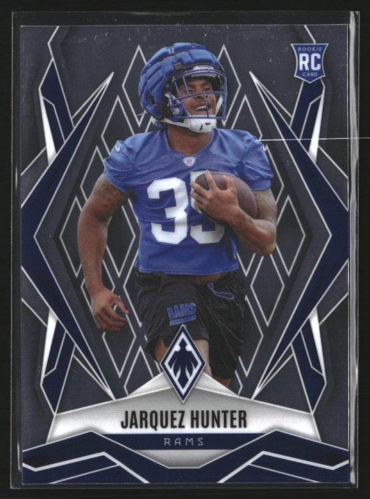 Jarquez Hunter 2025 Panini Phoenix 232 RC RC Los Angeles Rams