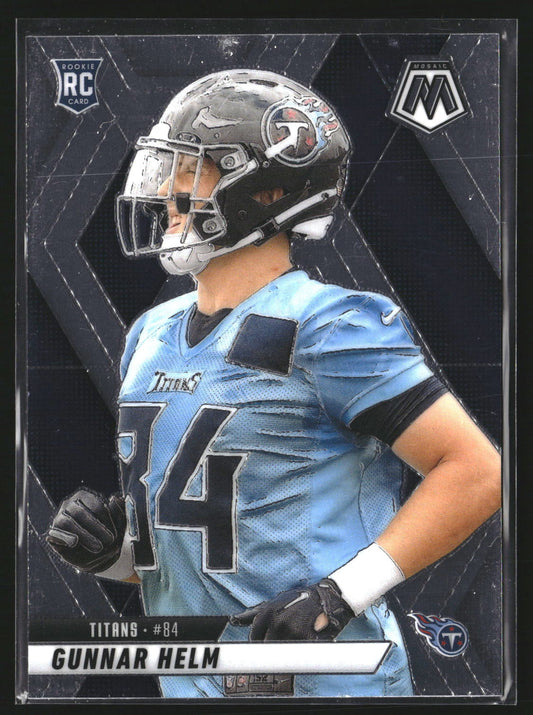 Gunnar Helm 2025 Panini Mosaic 394 RC RC Tennessee Titans