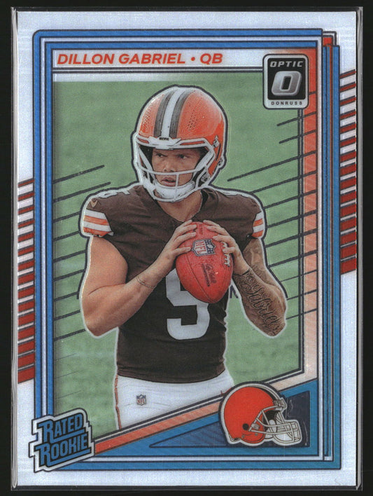 Dillon Gabriel 2025 Donruss Optic 263 RC RC Cleveland Browns