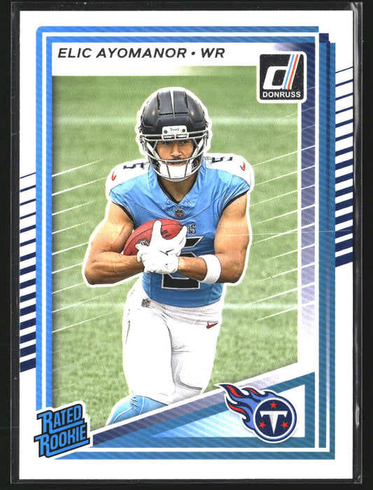 Elic Ayomanor 2025 Donruss 339 RC RC Tennessee Titans