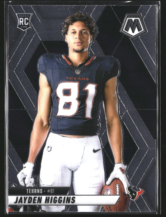Jayden Higgins 2025 Panini Mosaic 286 RC RC Houston Texans