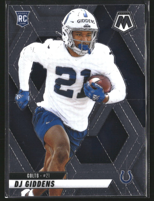DJ Giddens 2025 Panini Mosaic 350 RC RC Indianapolis Colts