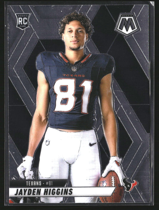 Jayden Higgins 2025 Panini Mosaic 286 RC RC Houston Texans