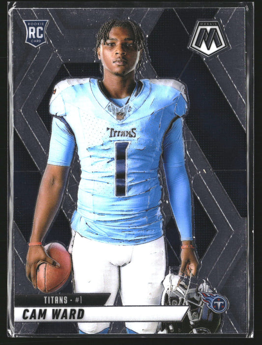 Cam Ward 2025 Panini Mosaic 272 RC RC Tennessee Titans
