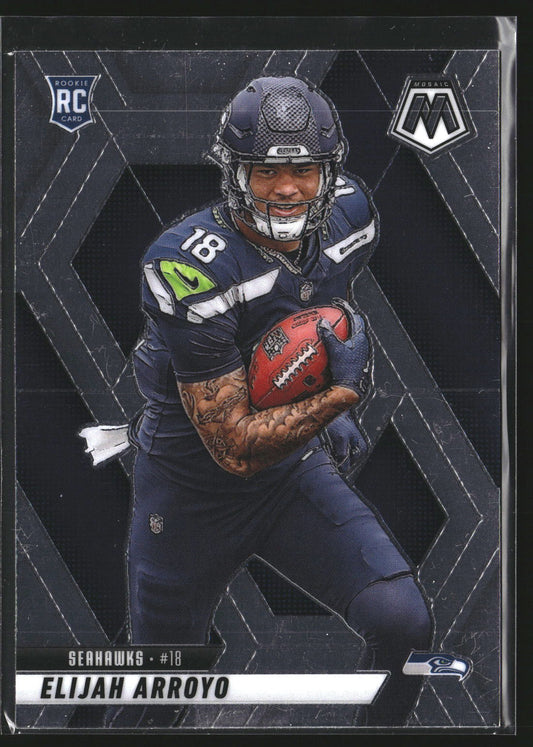 Elijah Arroyo 2025 Panini Mosaic 314 RC RC Seattle Seahawks
