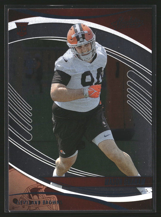 Mason Graham 2025 Panini Absolute 156 Retail RC RC Cleveland Browns