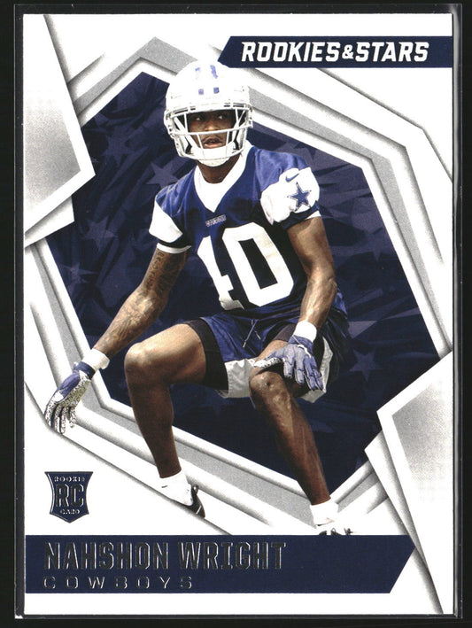 Nahshon Wright 2021 Panini Rookies & Stars 145 RC RC Dallas Cowboys