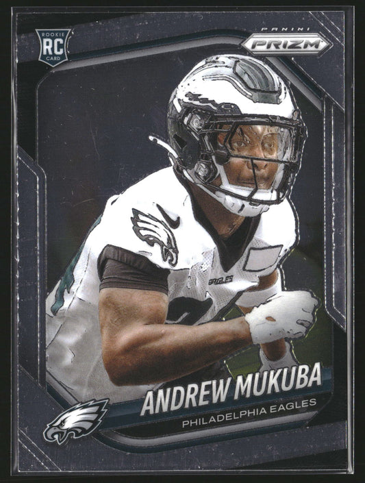 Andrew Mukuba 2025 Panini Prizm 330 RC RC Philadelphia Eagles