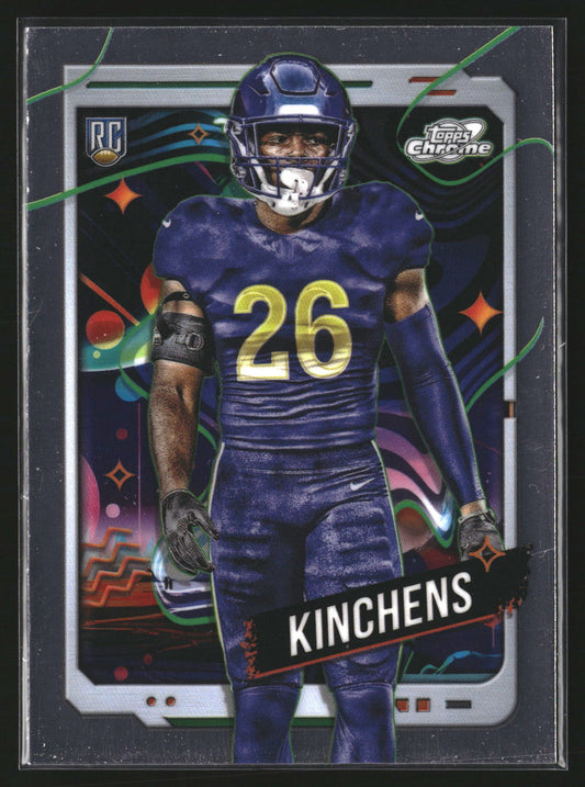 Kamren Kinchens 2024 Topps Chrome Cosmic 156 RC RC Los Angeles Rams