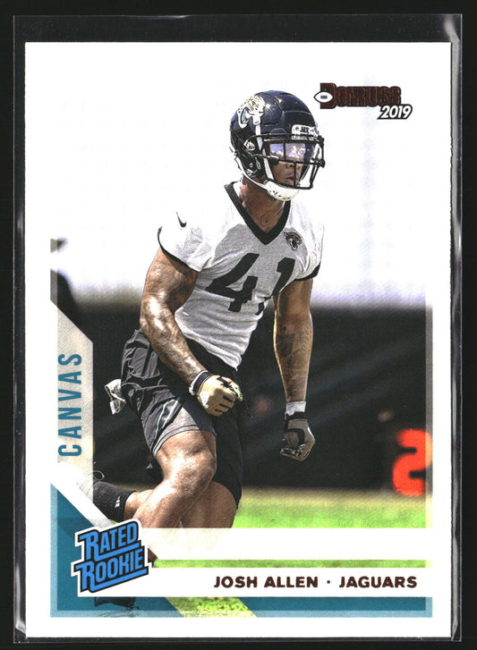 Josh Allen 2019 Donruss 343 Canvas RC Jacksonville Jaguars